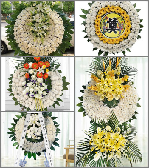 广东揭阳市普宁市大南山街道新村花圈速递